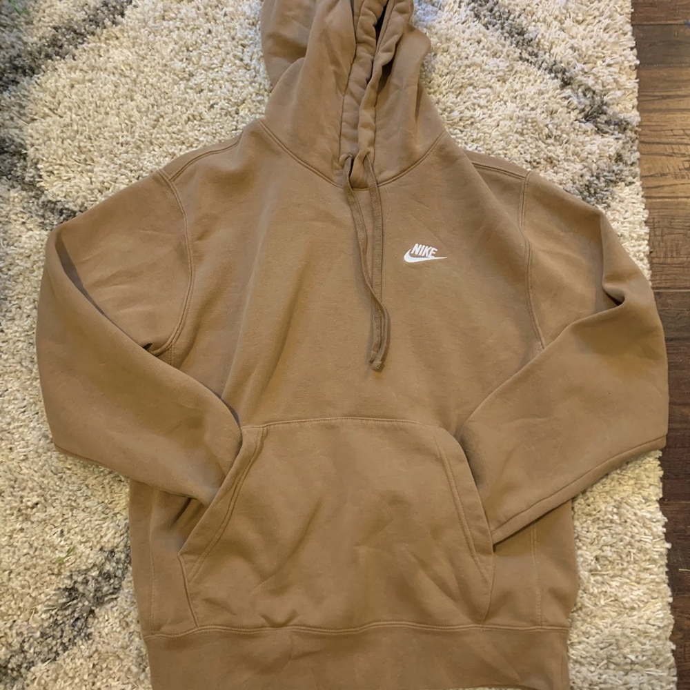 Nike hoodie brown small